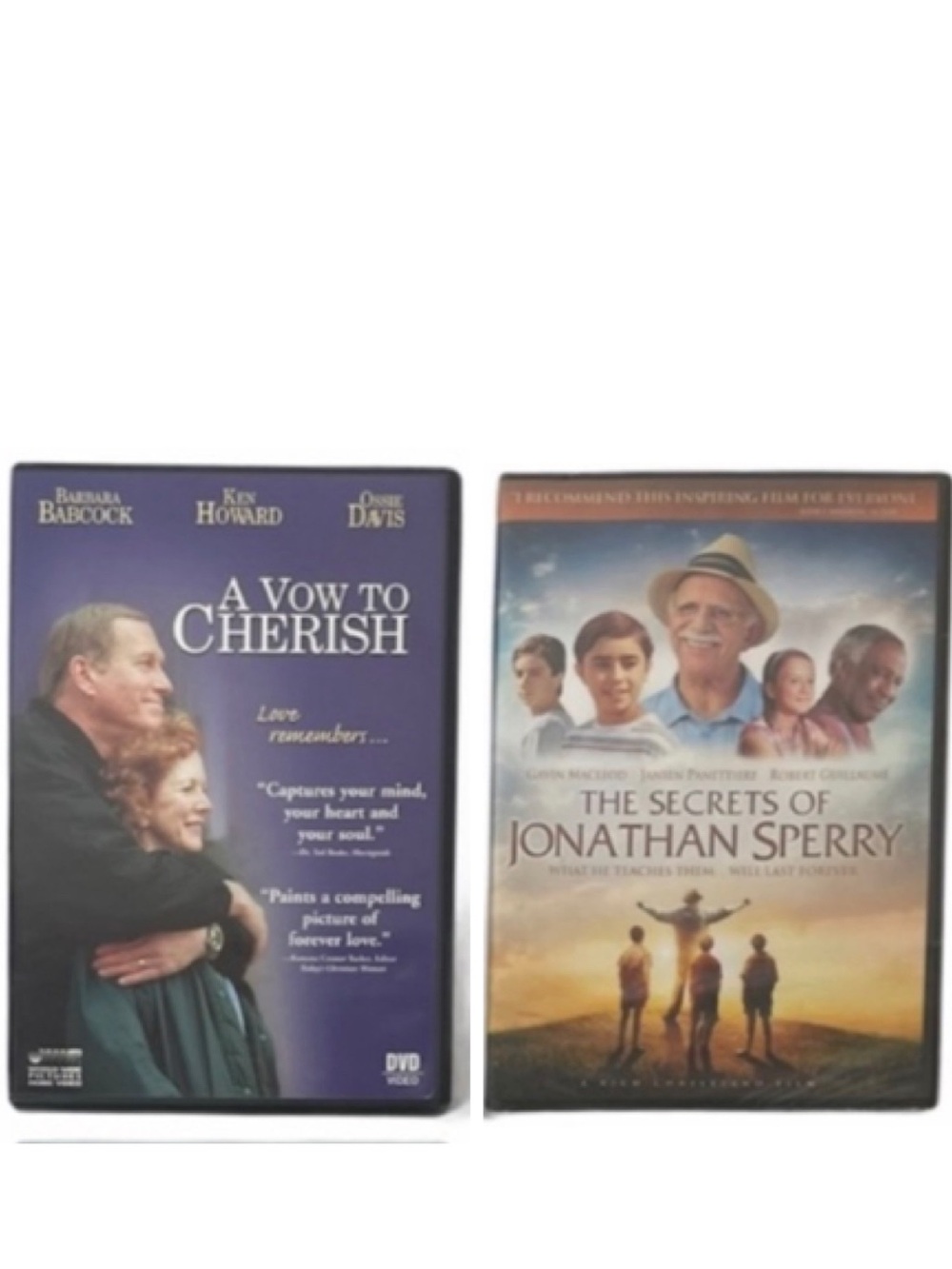 Christian Movie DVD Bundle: Secrets of Jonathan Sperry & A Vow to Cherish Faith